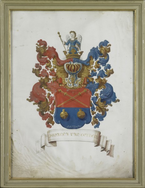 The coat of arms of Susanna van Collen (1692-1745), wife of Jacob Feitama, 1725-1774. Creator: Anon.