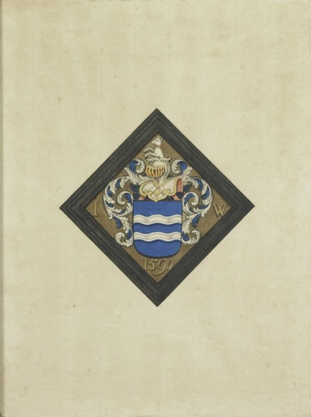 The coat of arms of the de Witte family, after a diamond-shaped mourning board..., 1750-1799. Creator: Anon.