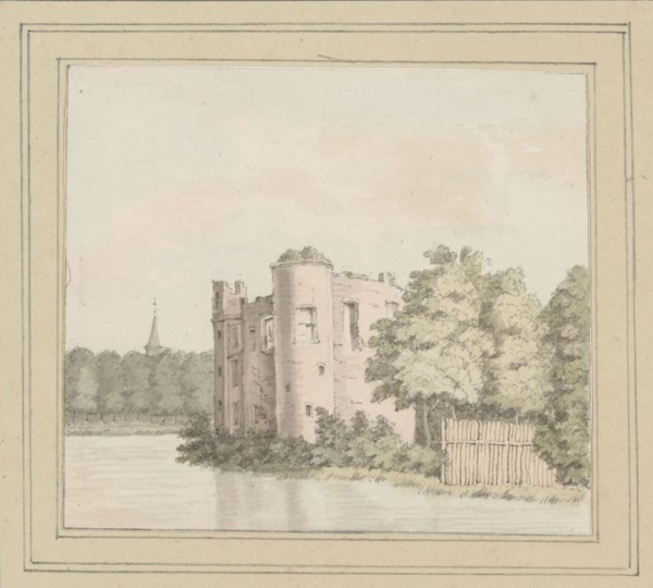 View of the ruins of Kasteel Ravesteyn or Slot Heenvliet, c. 1750-c. 1800. Creator: Anon.