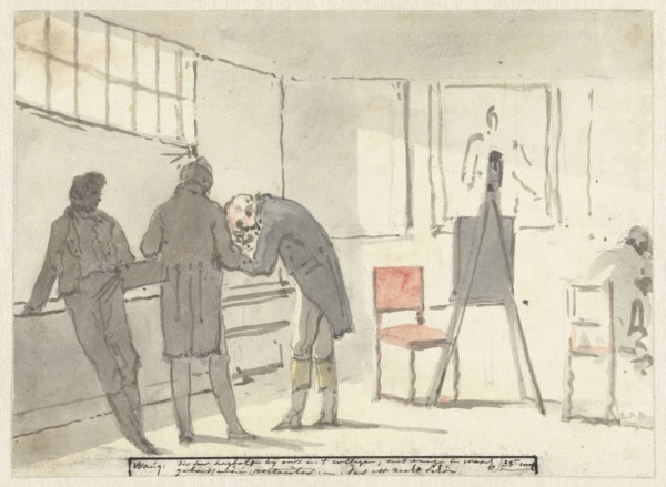 Mr Hagbolt with us in college [?] (Diary, August 18), 1805-1808. Creator: Christiaan Andriessen.