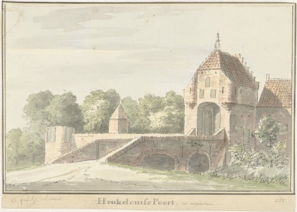 The Heukelomse Poort in Asperen, 1728. Creator: Cornelis Pronk.