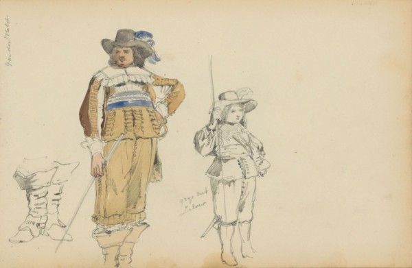 Roelof Bicker and a boy in seventeenth-century clothing, c. 1846-c. 1882. Creator: Cornelis Springer.