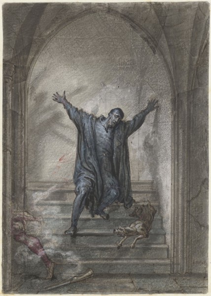 The assassination of William of Orange, 1780-1849. Creator: David Pierre Giottino Humbert de Superville.