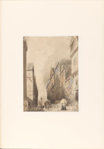 View in a foreign city, 1880. Creator: Jan Diederikus Kruseman.