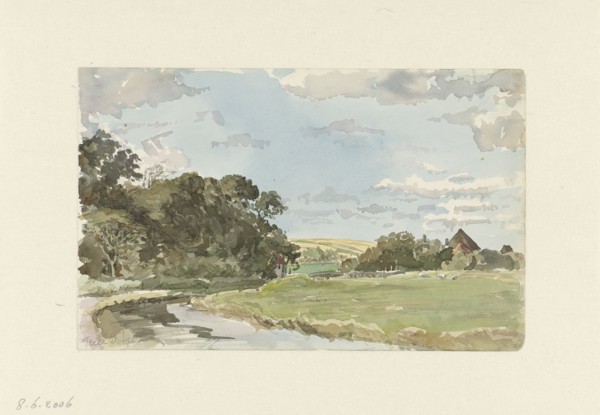 Landscape at Texel, 1879. Creator: Jan Hoynck van Papendrecht.