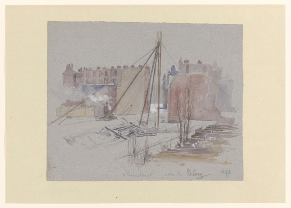 Pile-driving on Van Eeghenstraat, behind the Parkweg, 1893. Creator: Jan Hoynck van Papendrecht.