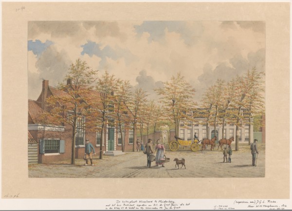 Wisseloord estate in Muiderberg, 1827-1898. Creator: Johan George Lodewijk Rieke.