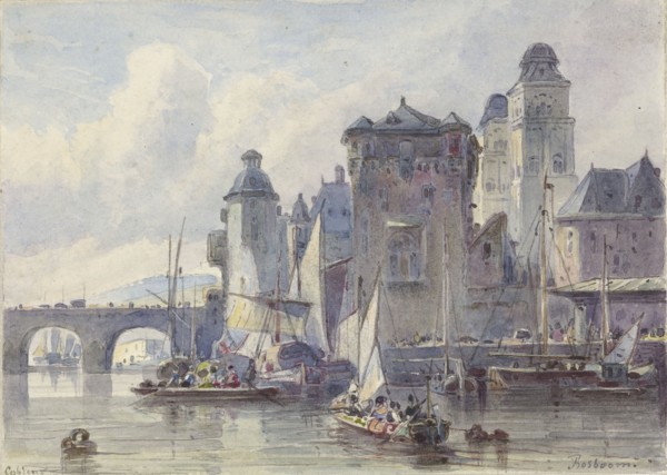 View of Koblenz, 1827-1891. Creator: Johannes Bosboom.