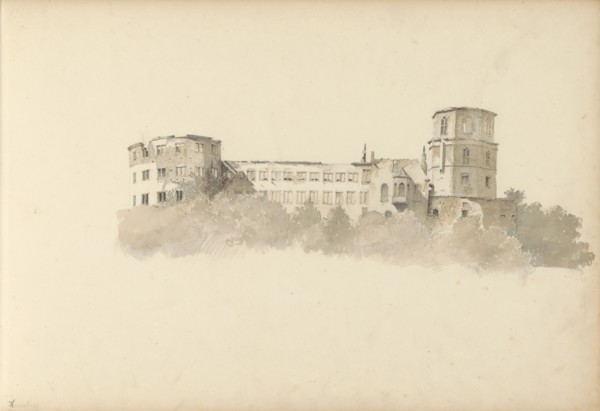 Heidelberg Castle, 1820-1896. Creator: Kasparus Karsen.