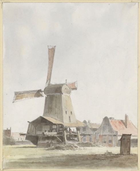 Wood sawmill, 1845. Creator: Hendrik Abraham Klinkhamer.