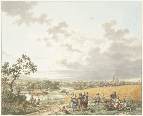 Summer, afternoon and sky; the four seasons, times of day and elements, 1797. Creator: Jacob Cats.