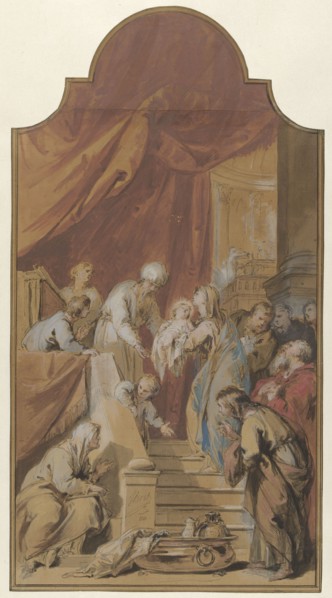 The Mission in the Temple, 1746. Creator: Jacob de Wit.