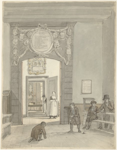 View through to the 'Herenkamer' of Evangelical Lutheran Deanery.., 1780-1836. Creator: Johannes Jelgerhuis.