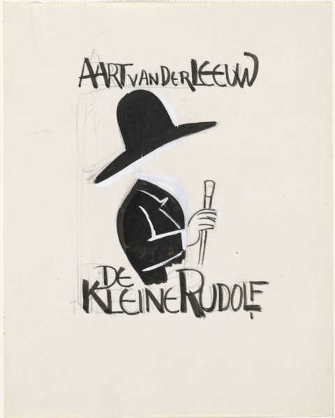 Design for a book cover for: Aart van der Leeuw, De kleine Rudolf, 1930, 1928-1930. Creator: Leo Gestel.