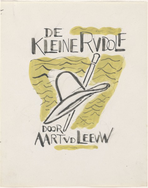 Design for a book cover for: Aart van der Leeuw, De kleine Rudolf, 1930, 1928-1930. Creator: Leo Gestel.
