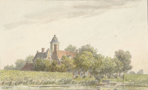 Peacock garden on the Amstel, 1757-1805. Creator: Martinus van der Jagt.