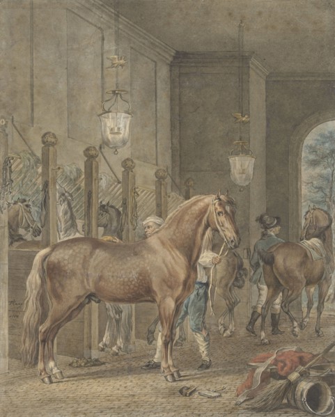 Stable Interior, 1780. Creator: Tethart Philip Christian Haag.