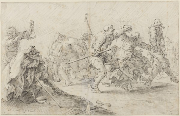 Dancing beggars and cripples, c.1635. Creator: Unknown.