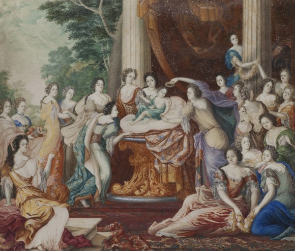 Allegory of King Charles XII's birthday, c17th century. Creator: Andreas von Behn.