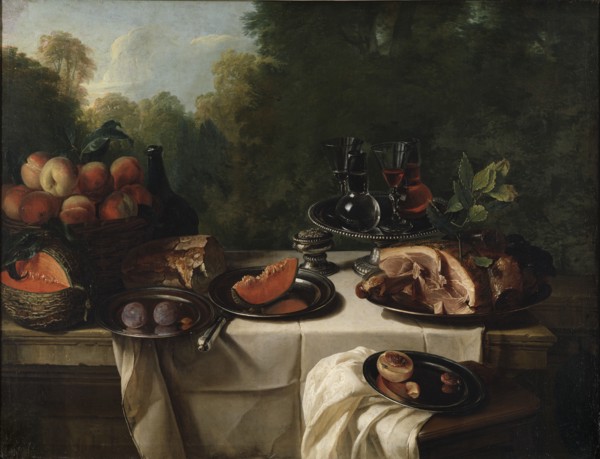 Breakfast Piece with Ham, late 17th-mid-18th century. Creator: Alexandre François Desportes.
