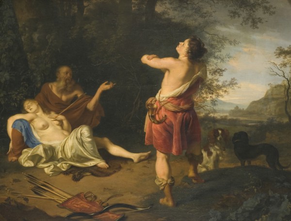 Cephalus and Procris, 1675. Creator: Ary de Vois.