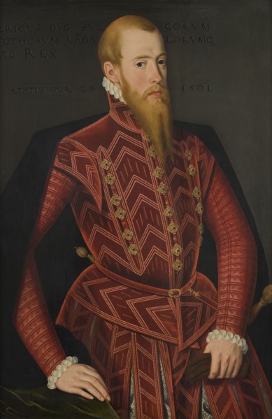 Erik XIV king of Sweden 1533-1577, mid-16th century. Creator: Domenicus Ver Wilt.