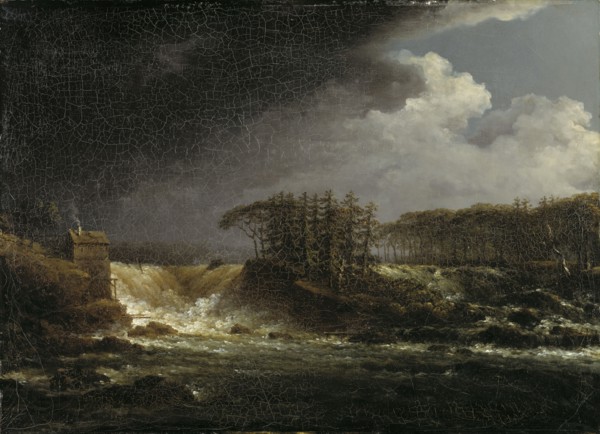 A Waterfall, Älvkarleby, early-mid 19th century. Creator: Carl Johan Fahlcrantz.