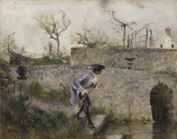 A Bite!, 1885. Creator: Carl Larsson.
