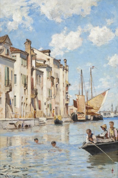 Children Bathing, 1882. Creator: Carl Skanberg.