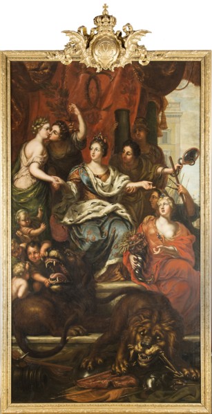 Allegory of the peaceful reigns of King Charles XI, 1693. Creator: David Klocker Ehrenstrahl.