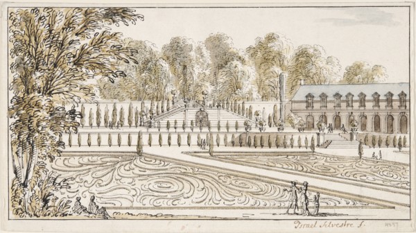 The embroidery parterre of la Maison du Tillet in Saint-Cloud. Creator: Israel Silvestre.