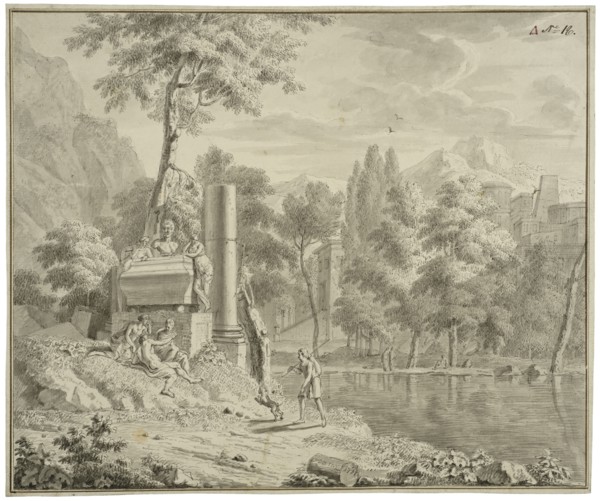 Arcadian landscape. Creator: Louis Fabritius Dubourg.
