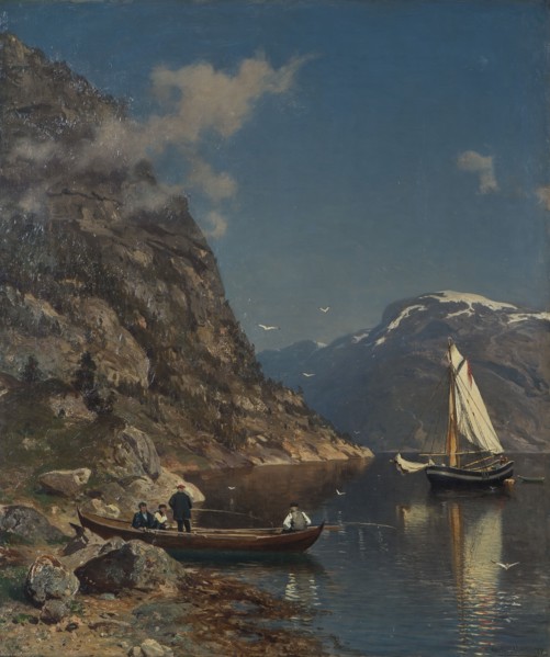 Fiord Landscape, 1877. Creator: Morten Müller.