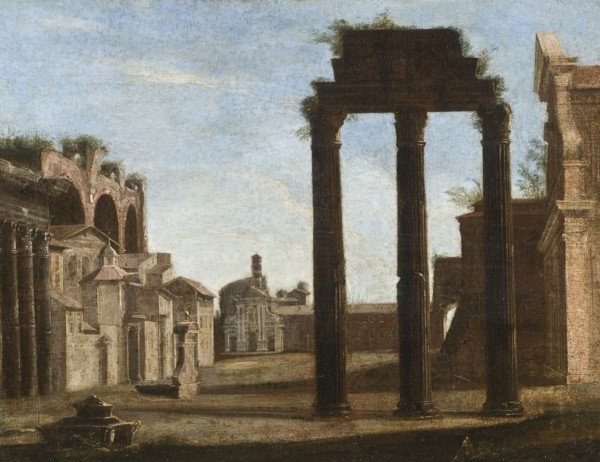 Campo Vaccino in Rome, 17th century. Creator: Unknown.