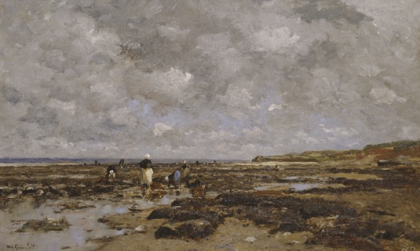 Clam-Pickers in Villerville. Creator: Wilhelm von Gegerfelt.