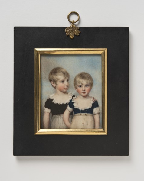 A portrait of Lewis (b. 1796) and Alexander (b. 1797) Beauvais, 1801. Creator: William Wood.