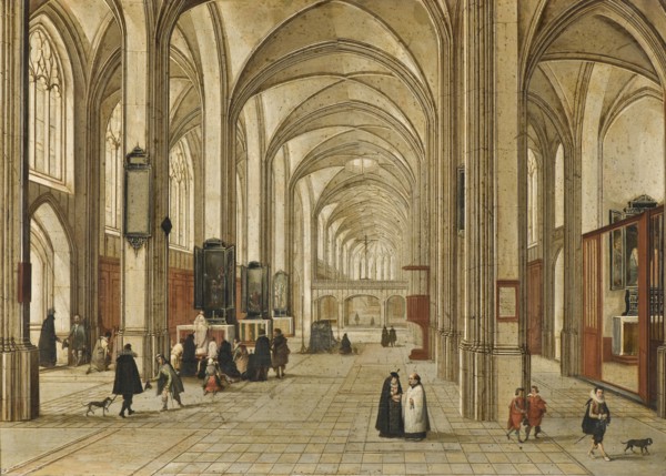 Interior of a Gothic Church, 1604. Creator: Jacob Neeffs.