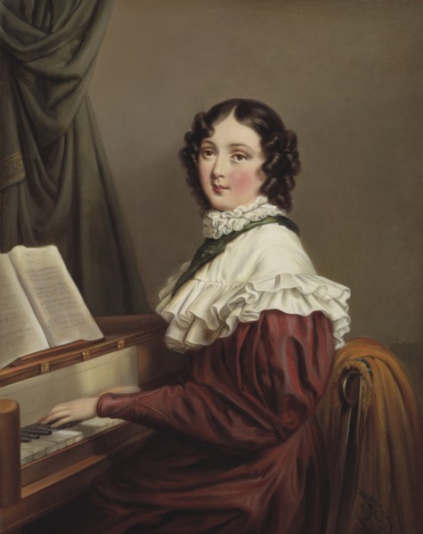 Mathilda Valeria Beatrix d´Orozco (1796-1863), composer, singer, early-mid 19th century. Creator: Axel Johan Fägerplan.