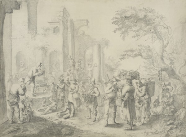 Market scene. Creator: Constantijn van Renesse.