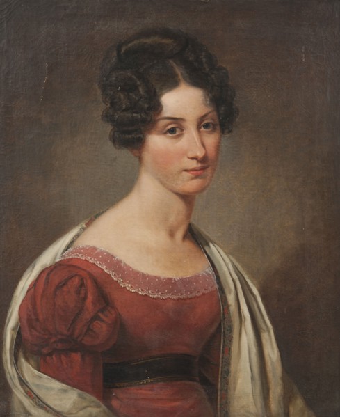 Margaret Seton (1805-1870), born in Scotland, active in Sweden, married to Baron Colonel..., 1826. Creator: Johan Gustaf Sandberg.