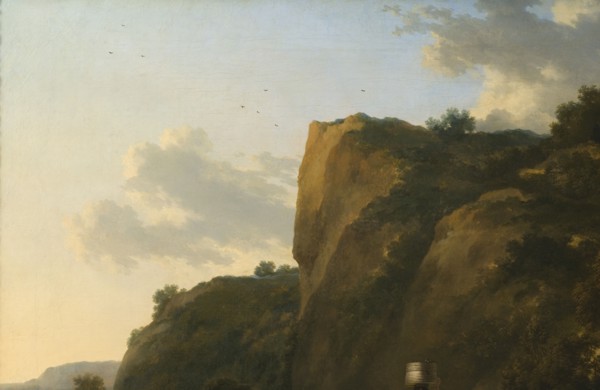 Landscape with Reed Gatherers, 1670s. Creator: Nicolaes Berchem.