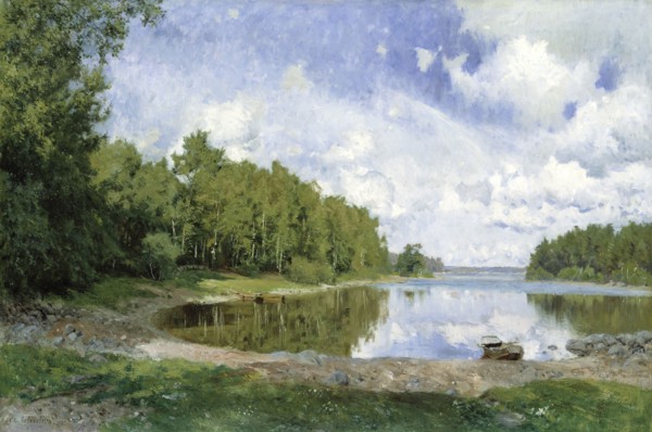 Lake View at Engelsberg, Västmanland, 1893. Creator: Olof Per Ulrik Arborelius.