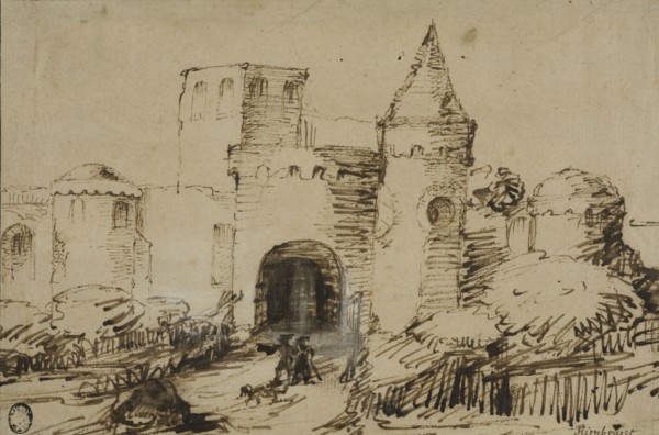 Landscape with mount. Creator: Rembrandt Harmensz van Rijn.