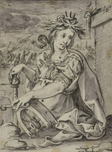 Catherine of Alexandria, unknown date. Creator: Anon.