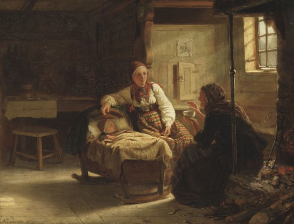 The Fortune-teller, 1857. Creator: Adolph Tidemand.