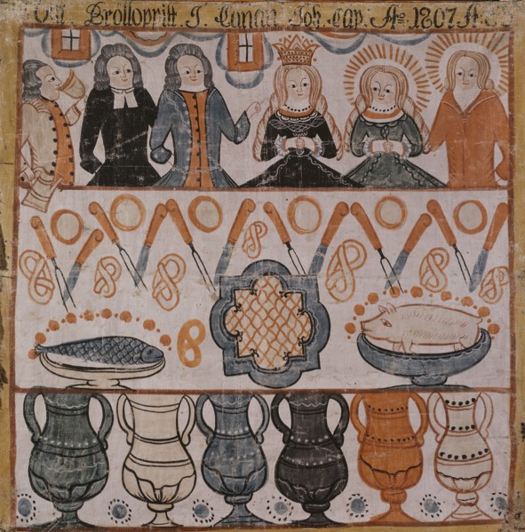 The Marriage in Cana, 1807. Creator: Anders Eriksson.