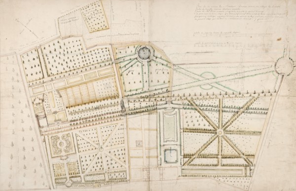 Project to redesign the garden for Mr. Brunet and Pidou at Brunoy, 1687. Creator: Andre Le Notre.