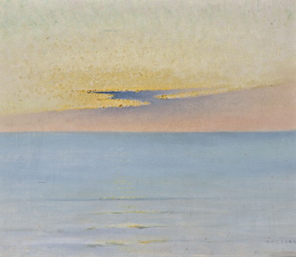 Sea in Sunset. Creator: August Hagborg.