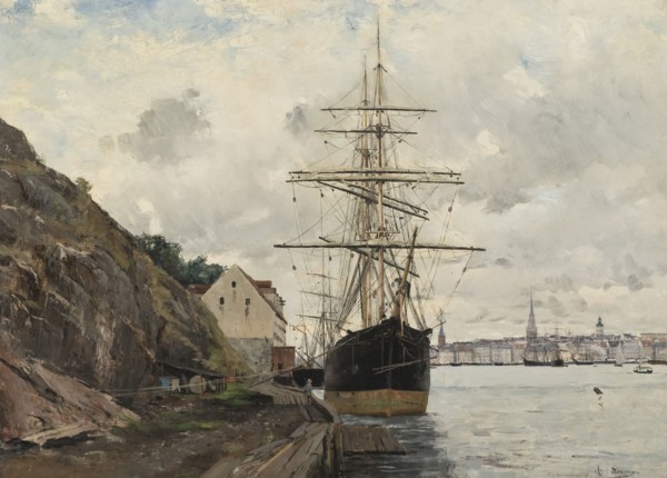 Sea Approach to Stockholm, 1885. Creator: Knut Axel Lindman.