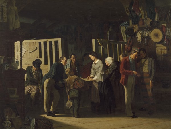 The Pawn Shop II, 1859. Creator: Carl Henrik Unker.